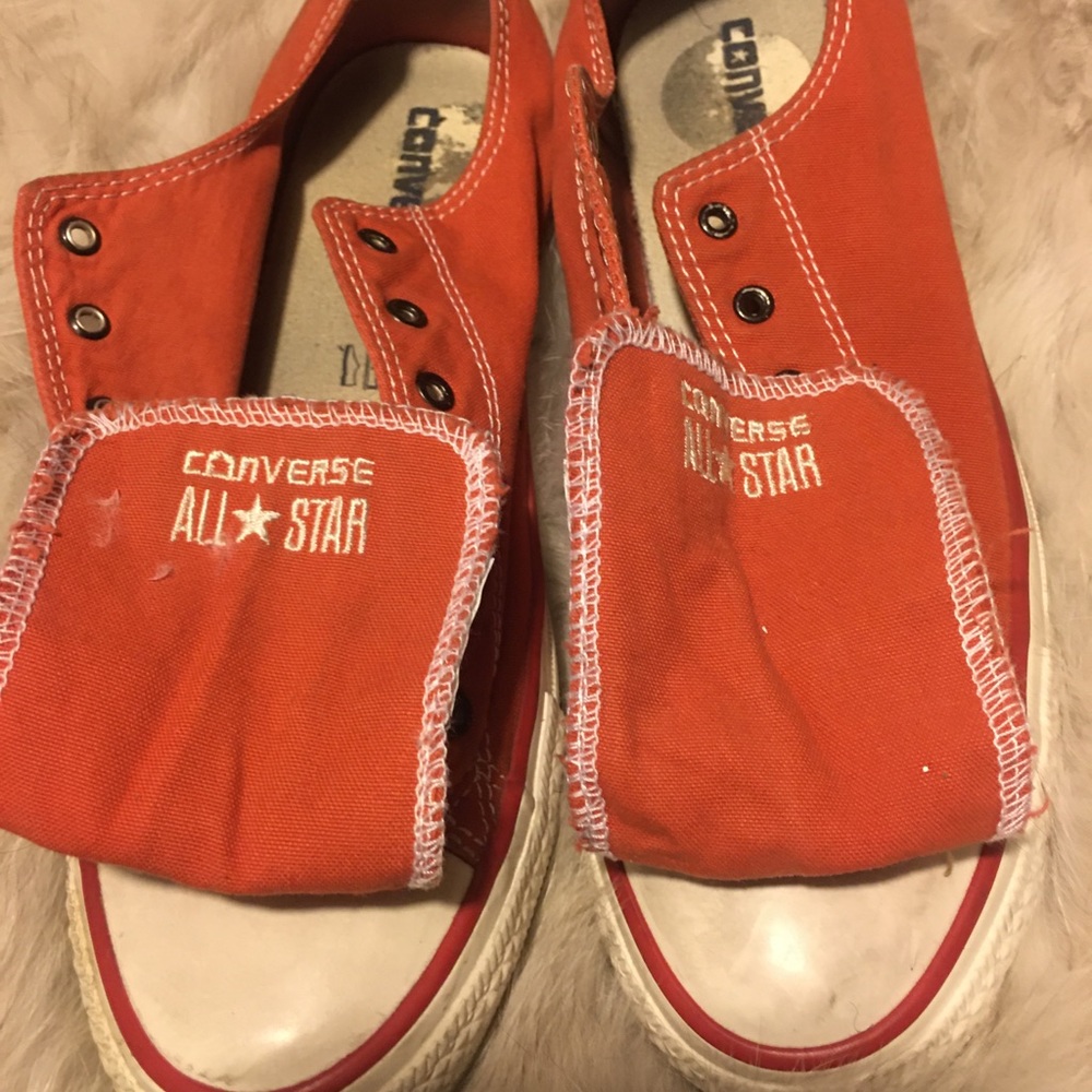 Burnt orange sneakers converse
